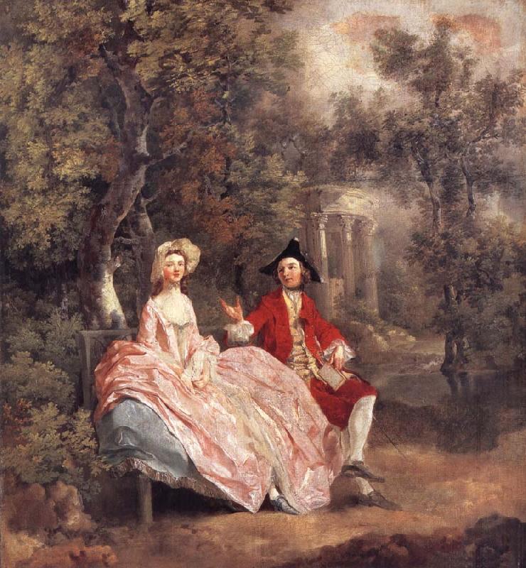Thomas Gainsborough Conversation in a Park Germany oil painting art